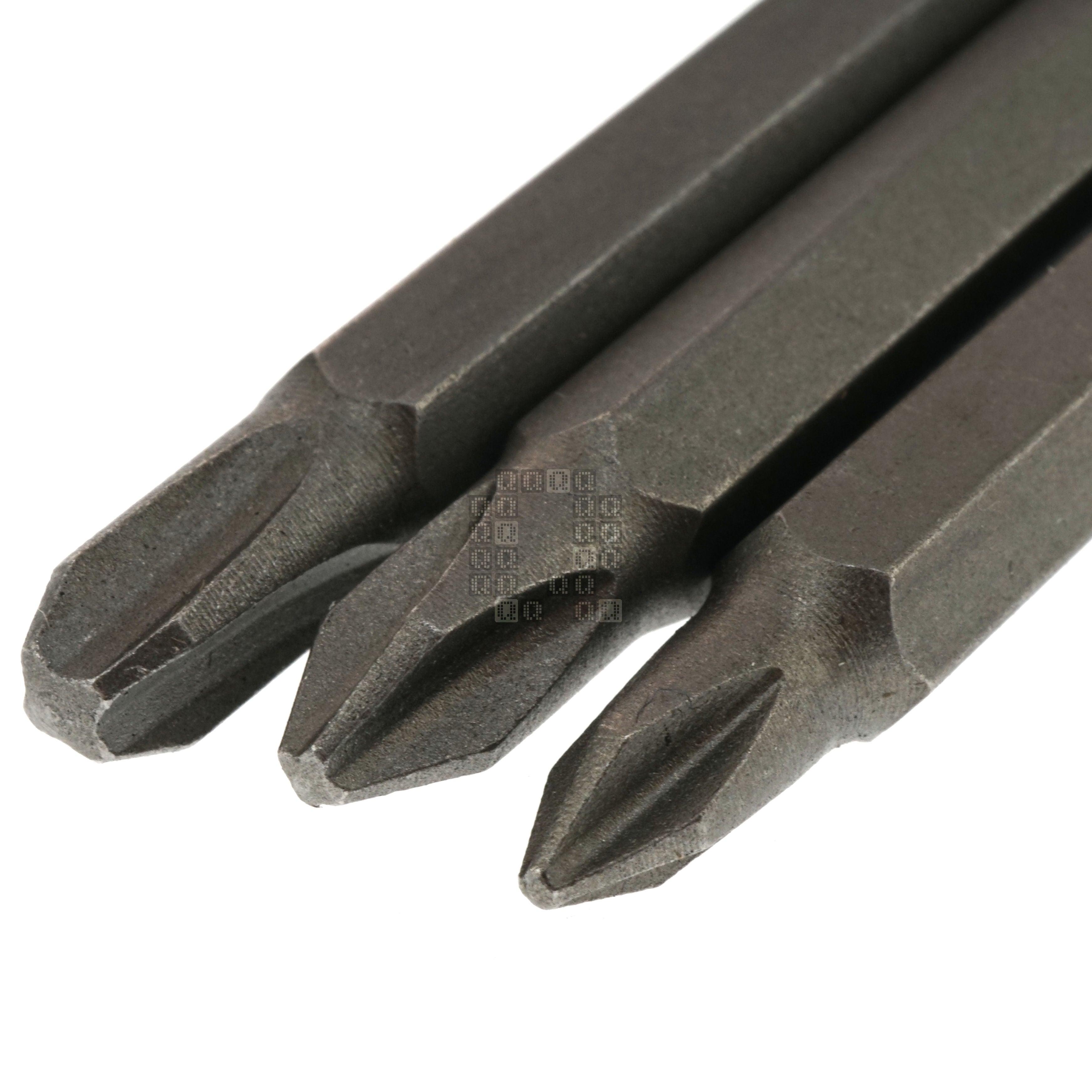 Century Drill & Tool 68600 PH1 PH2 PH3 / #1 #2 #3 Phillips 3-Piece Premium S2 Steel Screwdriver Set