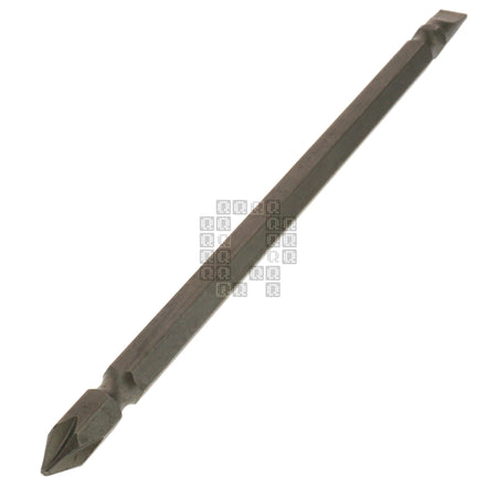 Century Drill & Tool 68681 PH1 / #1 Phillips / #6-8 Slotted Double Ended Power Screwdriver Bit, 6" Length