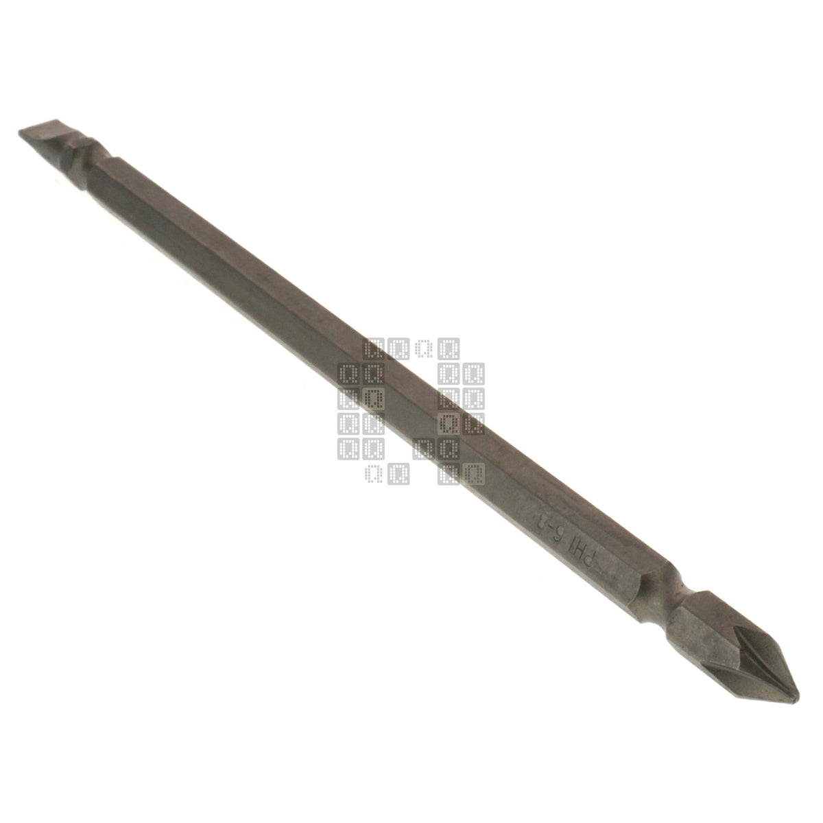 Century Drill & Tool 68681 PH1 / #1 Phillips / #6-8 Slotted Double Ended Power Screwdriver Bit, 6" Length