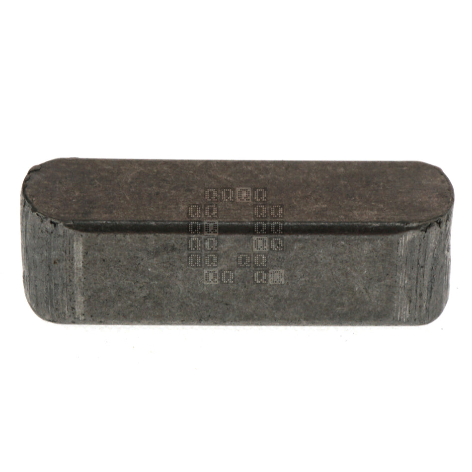 6x6mm Square Steel Key with Rounded Ends, 20mm Length