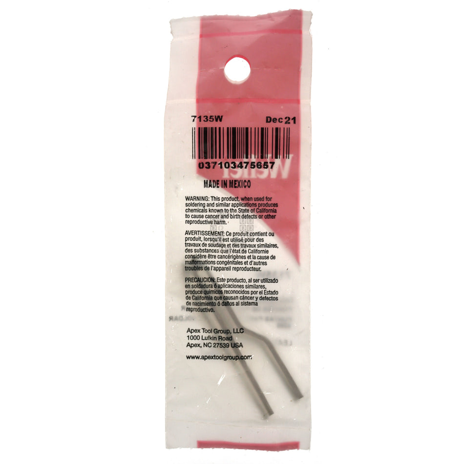 Weller 7135W 100/140 Watt Soldering Iron Tip, 2-Pack