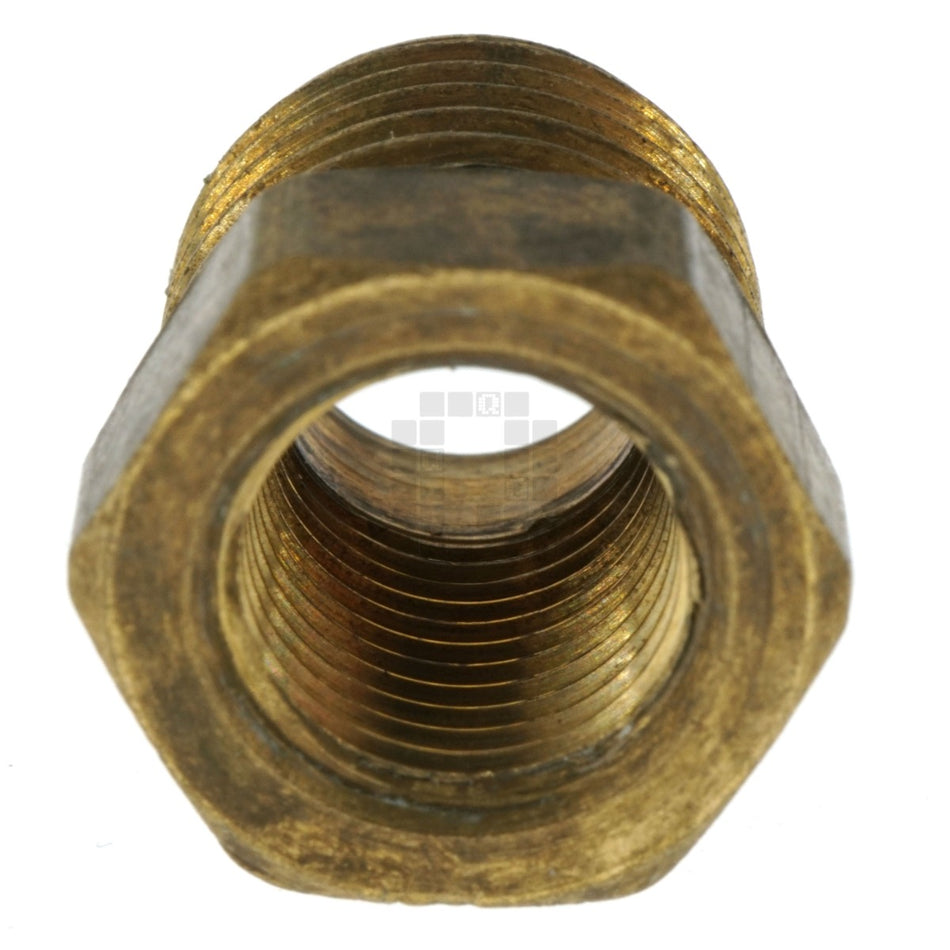 Anderson Metals 756110-0402 1/4" x 1/8" Hex Reducing Adapter, Lead Free Brass