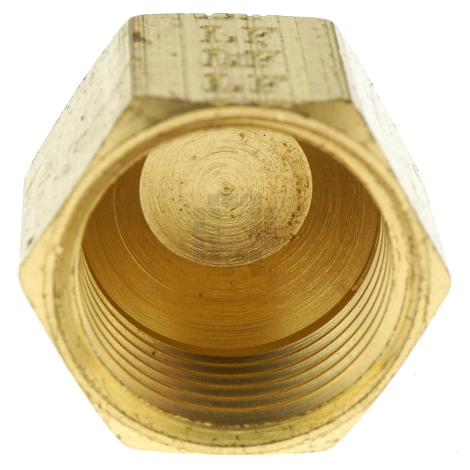 Anderson Metals 730081-06 Brass Compression Tube Cap, 3/8"