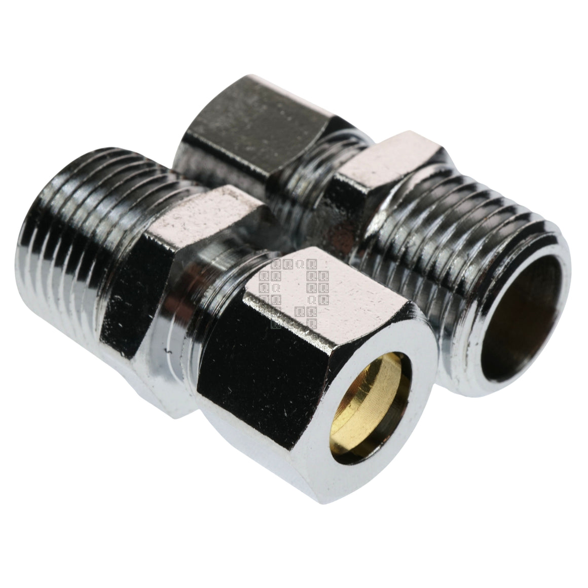 PlumbCraft 7322000LF 3/8" MIP x 3/8" OD Compression Straight Fittings