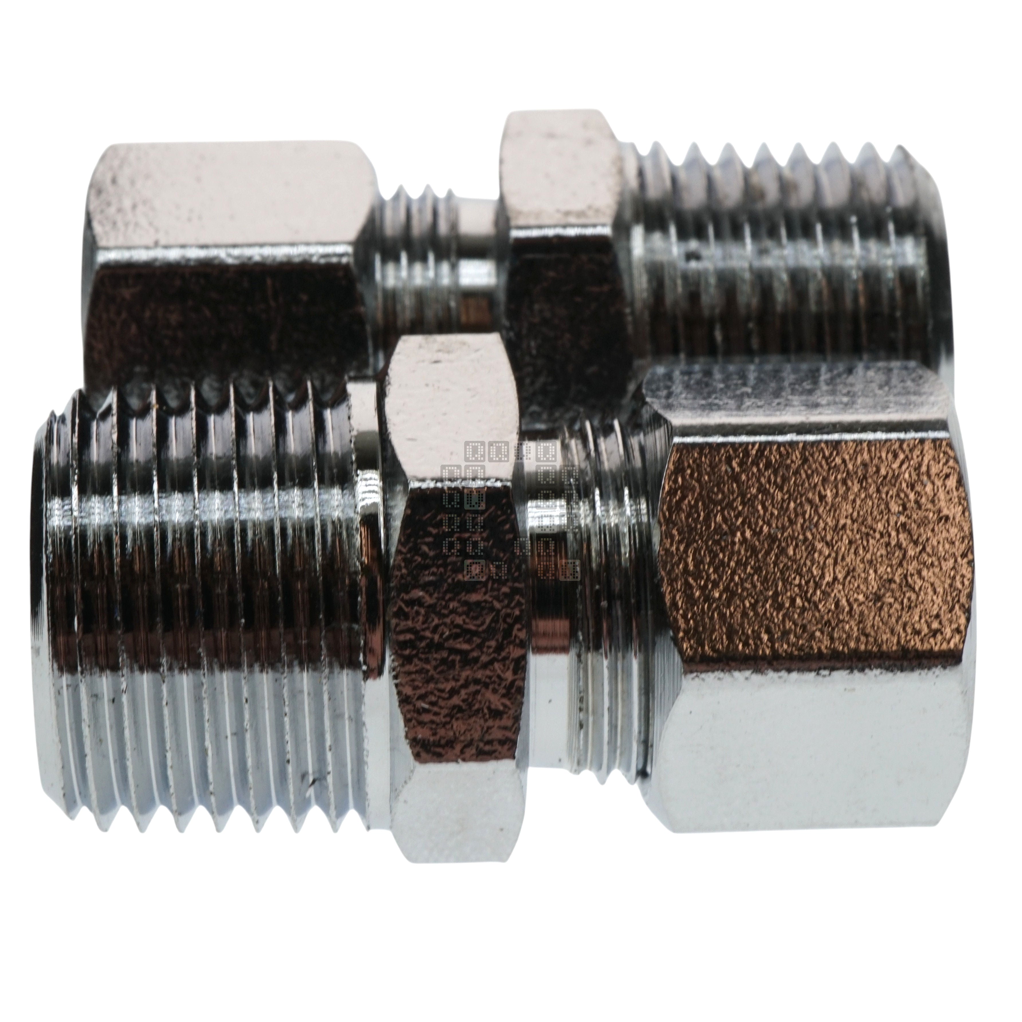 PlumbCraft 7322000LF 3/8" MIP x 3/8" OD Compression Straight Fittings