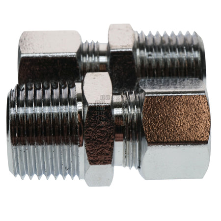 PlumbCraft 7322000LF 3/8" MIP x 3/8" OD Compression Straight Fittings