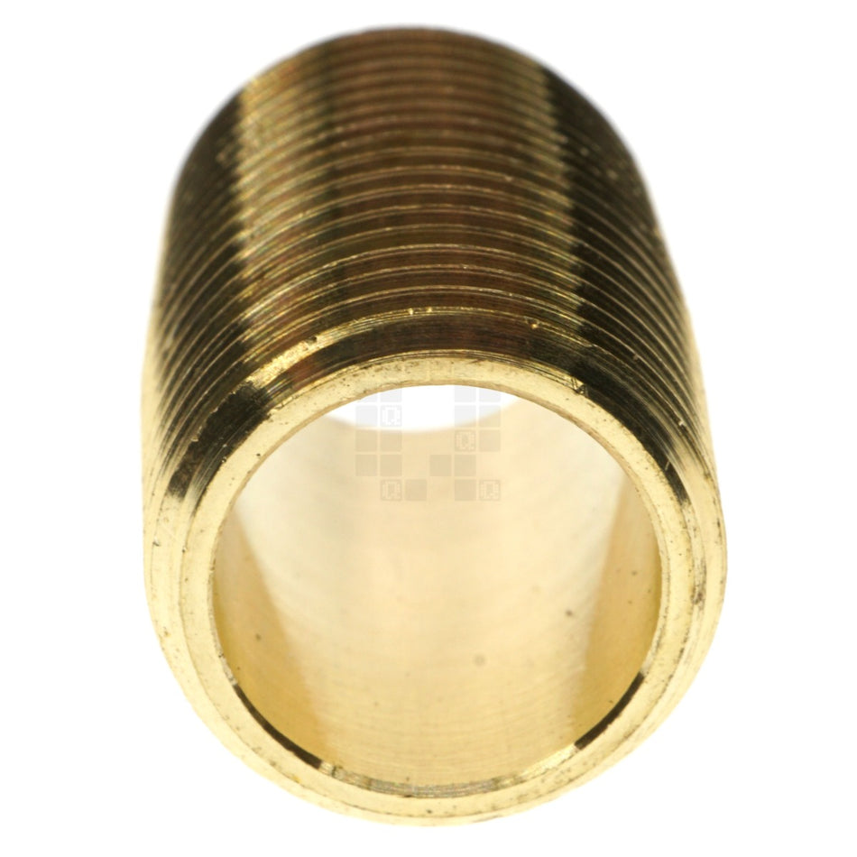 Anderson Metals 736112-06 Brass Close Pipe Nipple, 3/8" NPT, Schedule 40