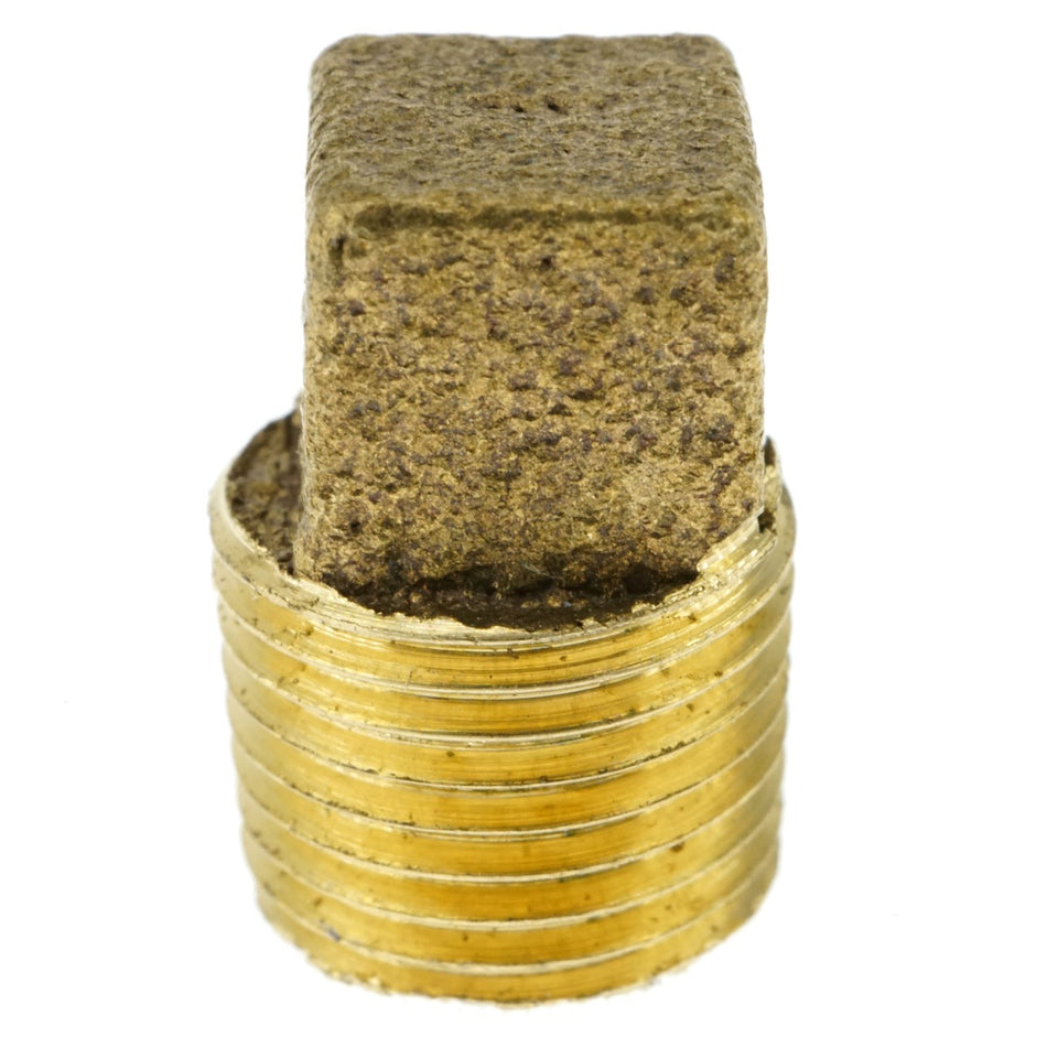 Anderson Metals 738114-02 Lead Free Red Brass 1/8"-27 Male NPT Plug