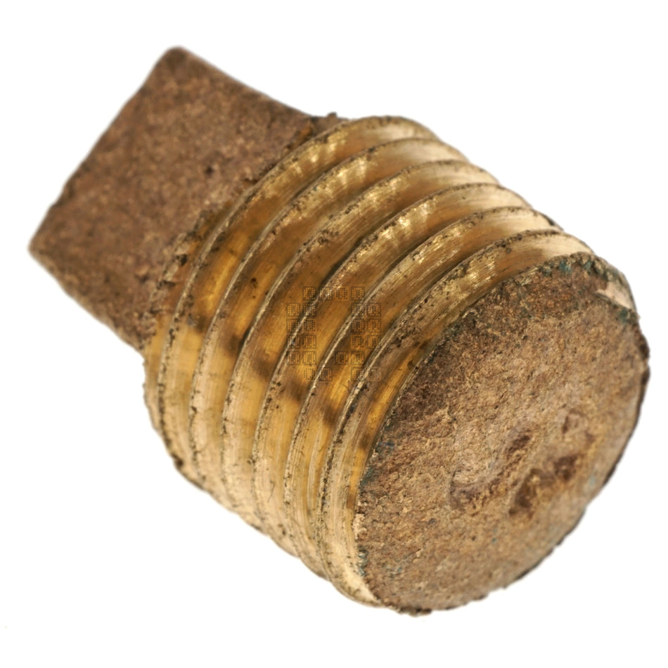 Anderson Metals 7738114-04 1/4"-18 NPT Red Brass Pipe Plug