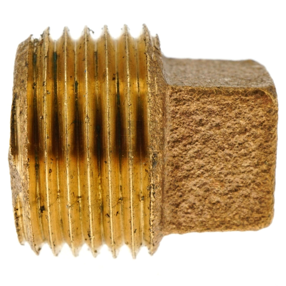 Anderson Metals 738114-06 3/8" NPT Red Brass Pipe Plug
