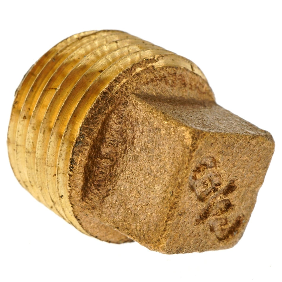 Anderson Metals 738114-06 3/8" NPT Red Brass Pipe Plug