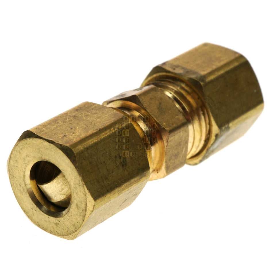 Anderson Metals 750062-04 1/4" Compression Brass Pipe Union, 300 PSI