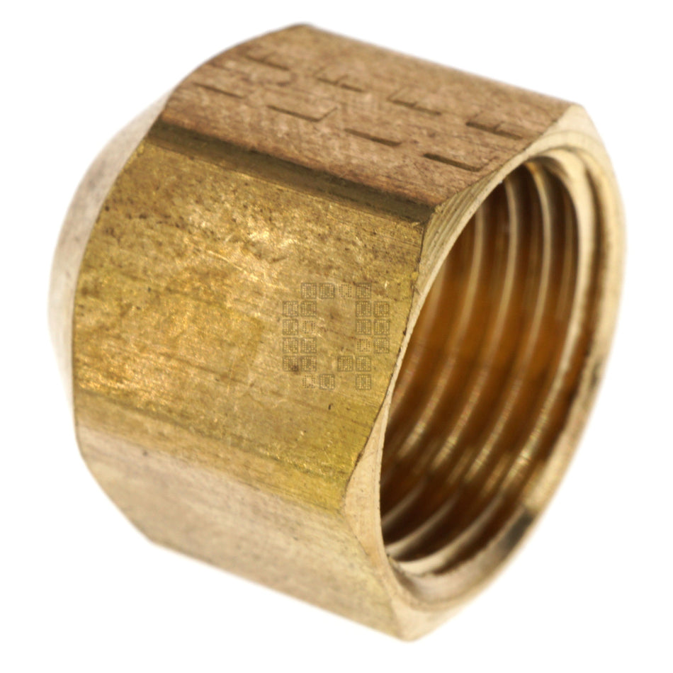 Anderson Metals 754040-06 3/8" Lead Free Brass SAE 45° Flare Tube Cap