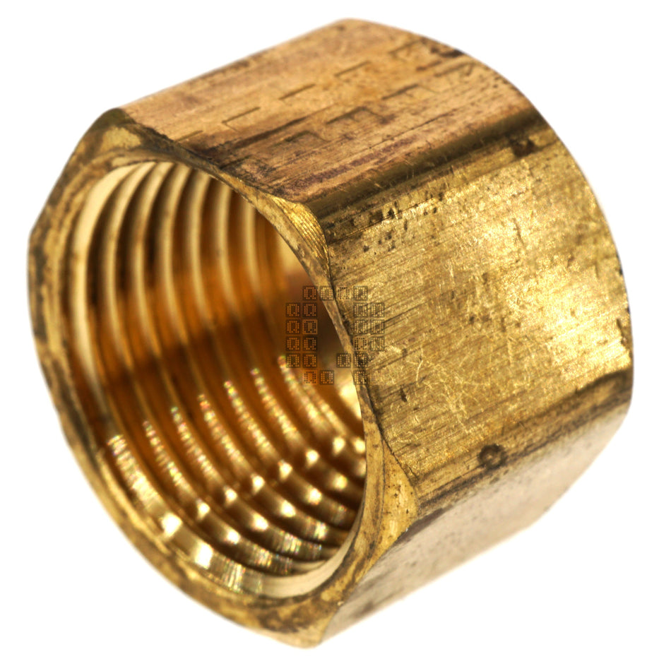 Anderson Metals 754040-08 1/2" Lead Free Brass SAE 45° Flare Tube Cap