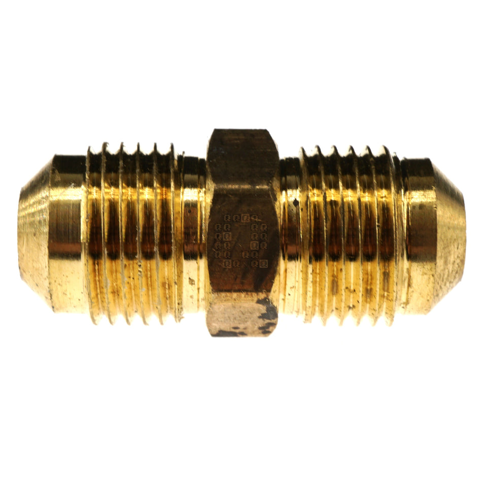 Anderson Metals 754042-06 3/8" 45° Flare Pipe Union, Lead Free Brass