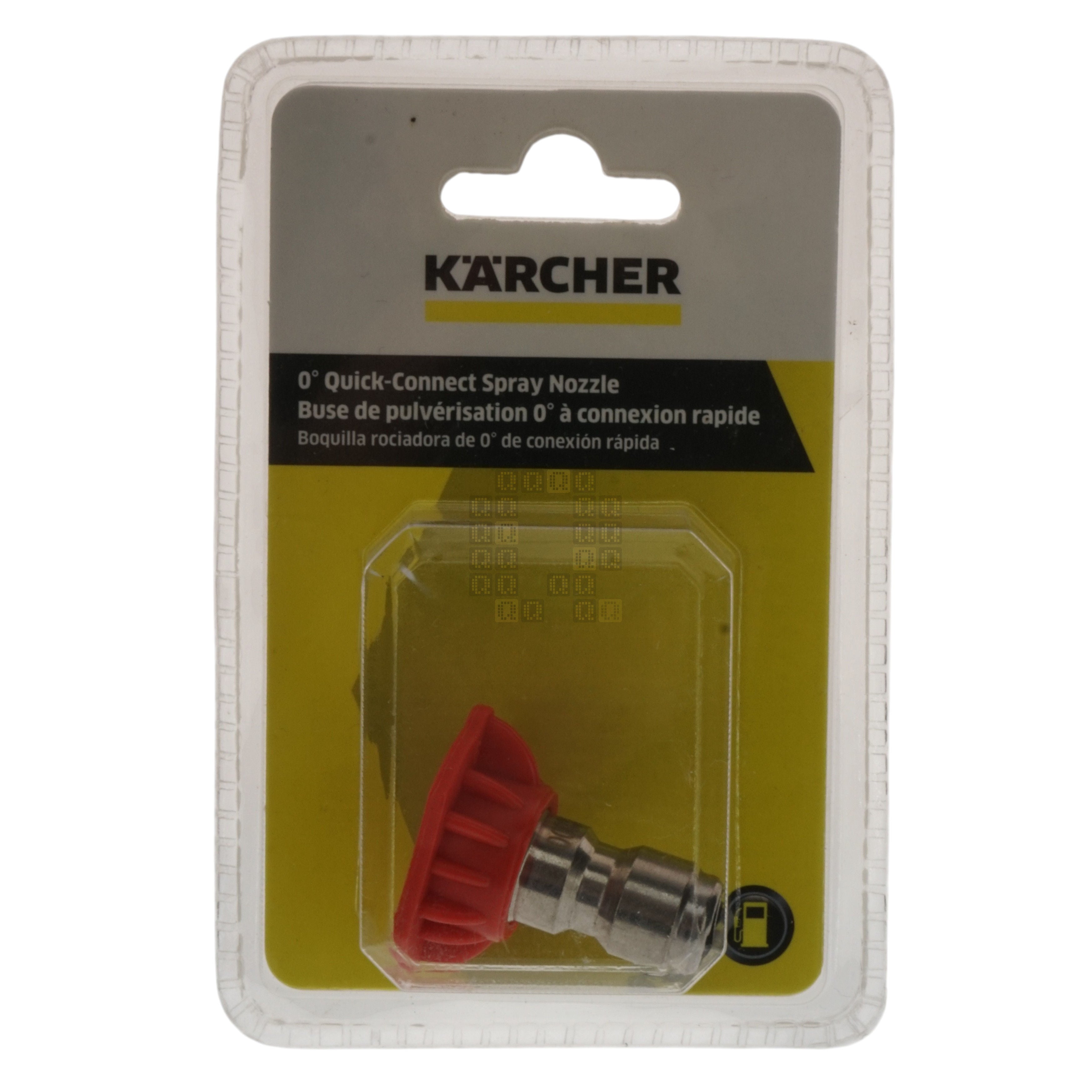 Karcher 8.641-026.0 Quick-Connect Spray Nozzle, 0° 4000PSI 3.5GPM Package Front