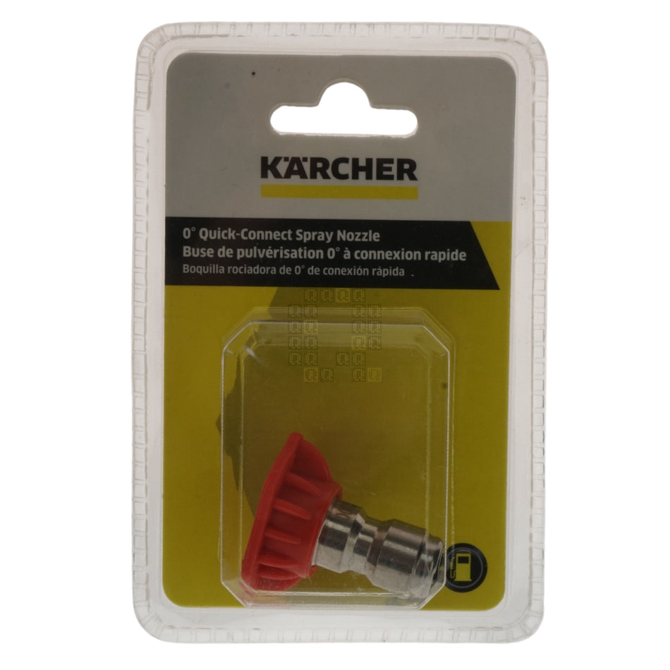 Karcher 8.641-026.0 Quick-Connect Spray Nozzle, 0° 4000PSI 3.5GPM Package Front