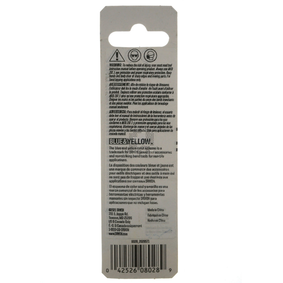 Irwin Hanson 8028 10-24NC High Carbon Steel Plug Tap