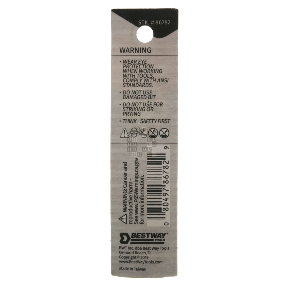 Best Way Tools 86782 Tamper Security T40 TORX Screwdriver Bit, 1" Length