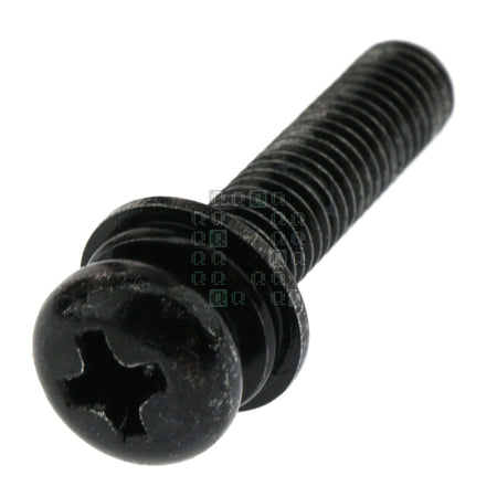 Makita 911243-8 Black Steel Pan Head Screw, M5-0.80 x 25mm