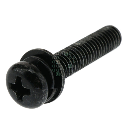 Makita 911243-8 Black Steel Pan Head Screw, M5-0.80 x 25mm