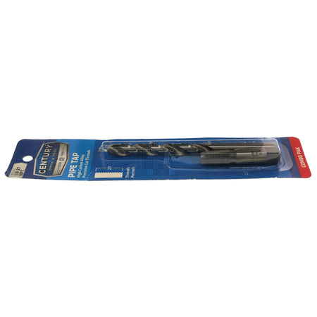 Century Drill & Tool 93201 1/8"-27 NPT High Carbon Alloy Pipe Tap & 21/64" HSS Drill Bit Combo Pak