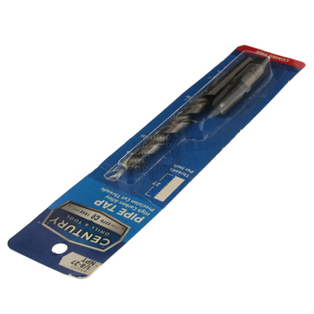 Century Drill & Tool 93201 1/8"-27 NPT High Carbon Alloy Pipe Tap & 21/64" HSS Drill Bit Combo Pak