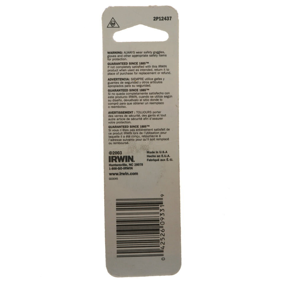 Irwin Hanson 9331 #10-32NF SAE High Carbon Steel 1" Hex Die