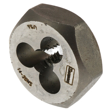 Irwin Hanson 9335 1/4"-20NS SAE High Carbon Steel 1" Hex Die