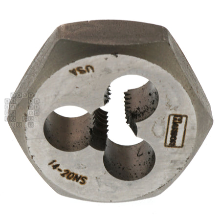 Irwin Hanson 9335 1/4"-20NS SAE High Carbon Steel 1" Hex Die