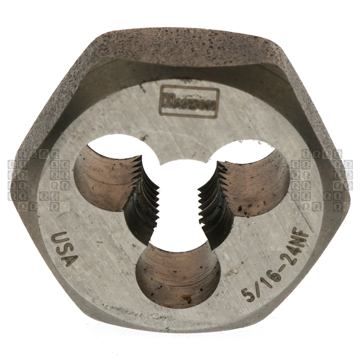 Irwin Hanson 9429 5/16"-24NF Carbon Steel Right Hand (RH) 1" Hex Die