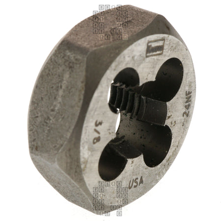 Irwin Hanson 9436 3/8"-24NF NC Carbon Steel Right Hand (RH) 1" Hex Die