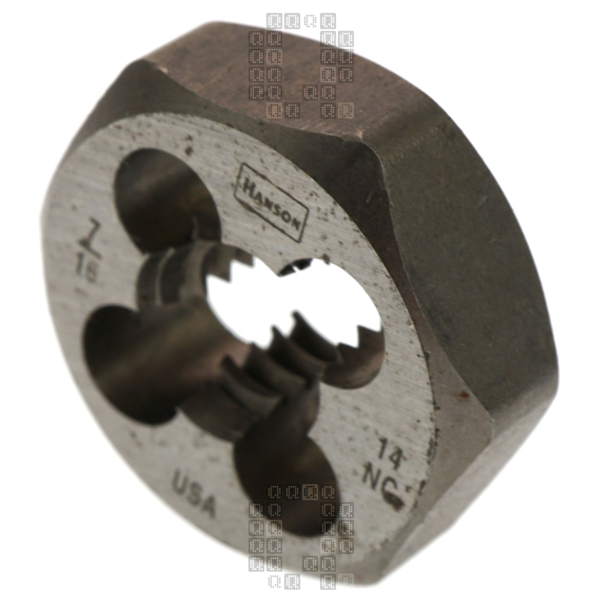 Irwin Hanson 9439 7/16"-14 NC Carbon Steel Right Hand (RH) 1" Hex Die