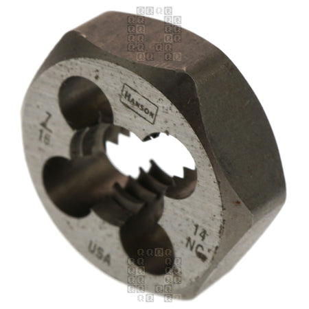 Irwin Hanson 9439 7/16"-14 NC Carbon Steel Right Hand (RH) 1" Hex Die