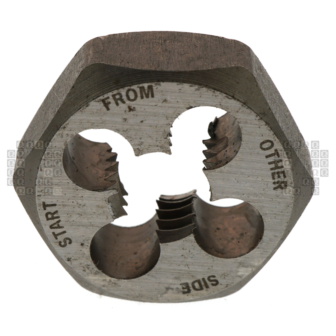 Irwin Hanson 9439 7/16"-14 NC Carbon Steel Right Hand (RH) 1" Hex Die