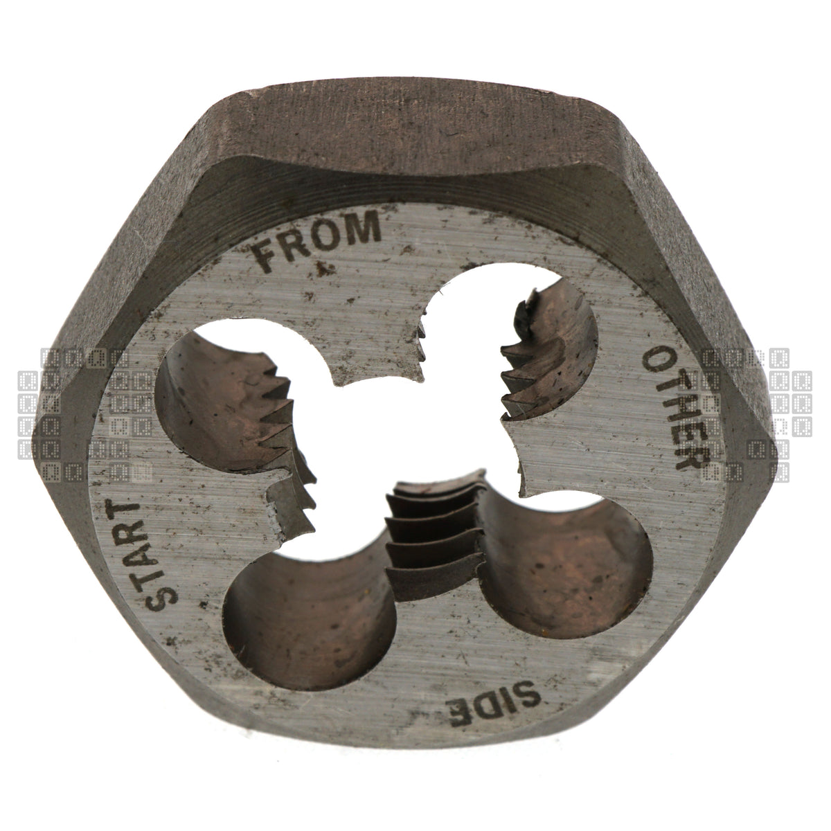Irwin Hanson 9439 7/16"-14 NC Carbon Steel Right Hand (RH) 1" Hex Die