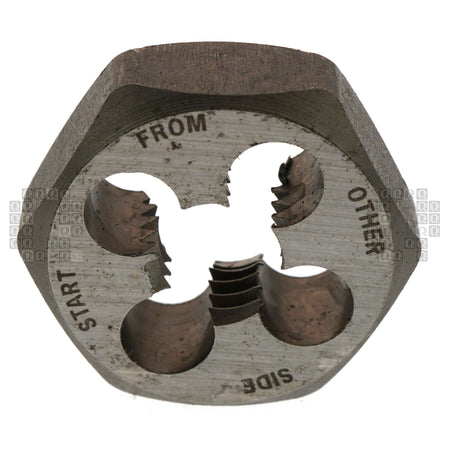 Irwin Hanson 9439 7/16"-14 NC Carbon Steel Right Hand (RH) 1" Hex Die