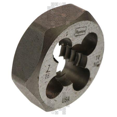 Irwin Hanson 9439 7/16"-14 NC Carbon Steel Right Hand (RH) 1" Hex Die