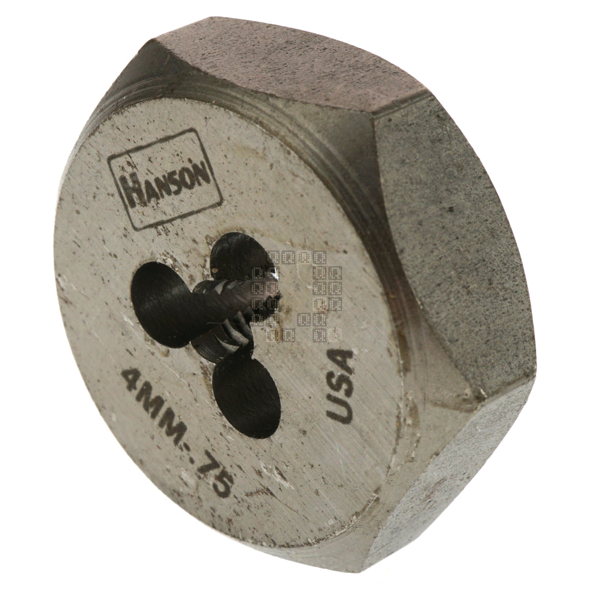 Irwin Hanson 9717 4mm M4 - 0.70mm Right Hand RH Metric Carbon Steel 1" Hex Die