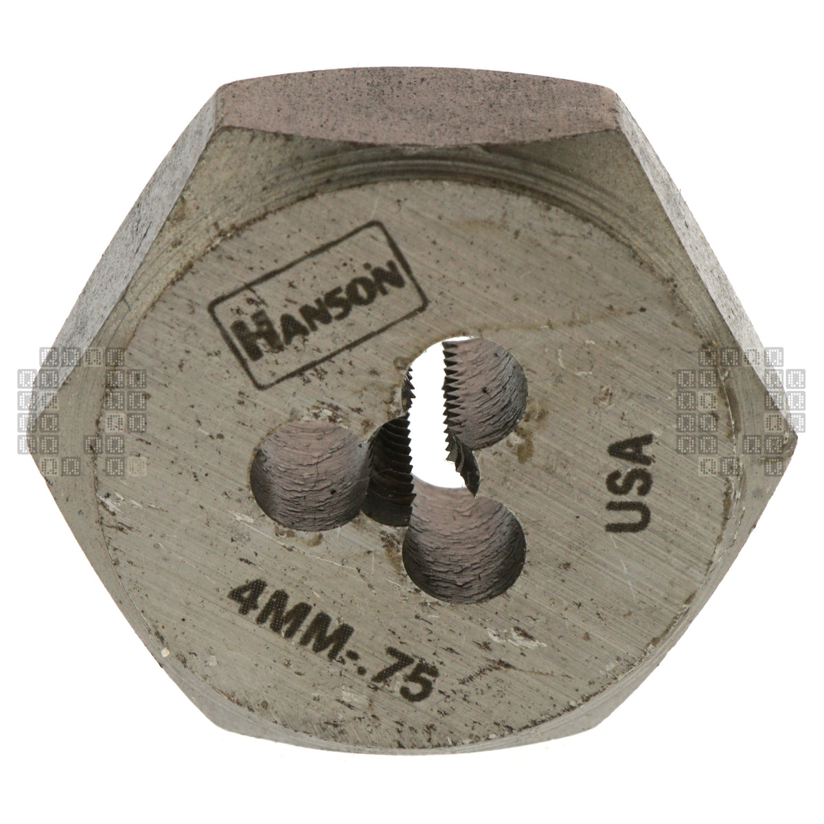 Irwin Hanson 9717 4mm M4 - 0.70mm Right Hand RH Metric Carbon Steel 1" Hex Die
