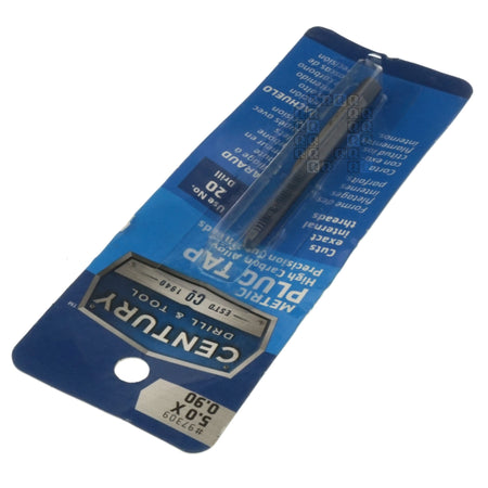 Century Drill & Tool 97309 M5-0.90mm Metric High Carbon Steel Alloy Precision Plug Tap