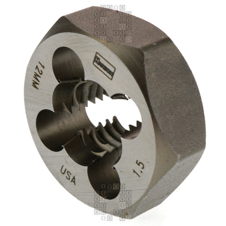 Irwin Hanson 9743 M12 - 1.50mm Metric Right Hand RH High Carbon Steel HCS 1" Hex Die