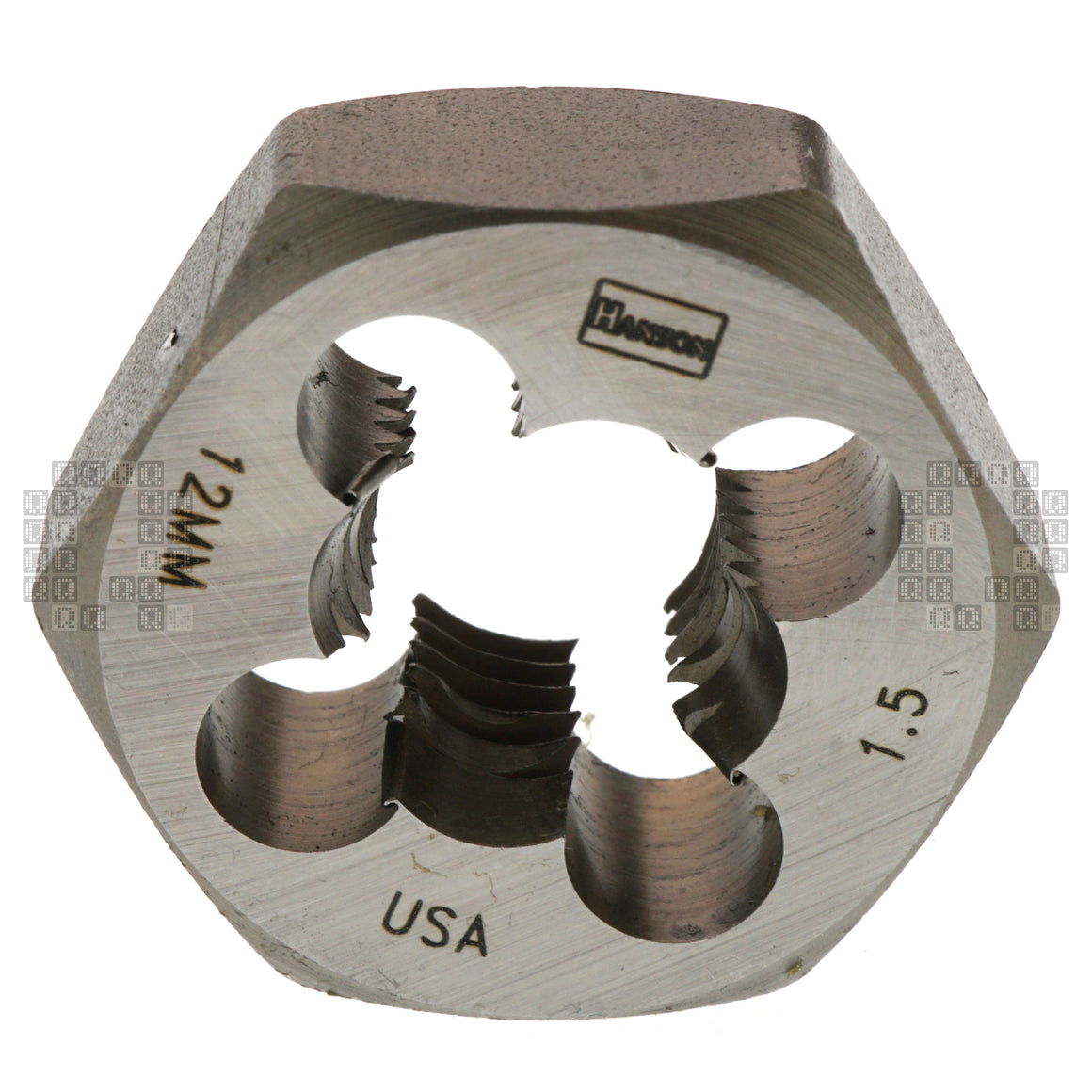 Irwin Hanson 9743 M12 - 1.50mm Metric Right Hand RH High Carbon Steel HCS 1" Hex Die