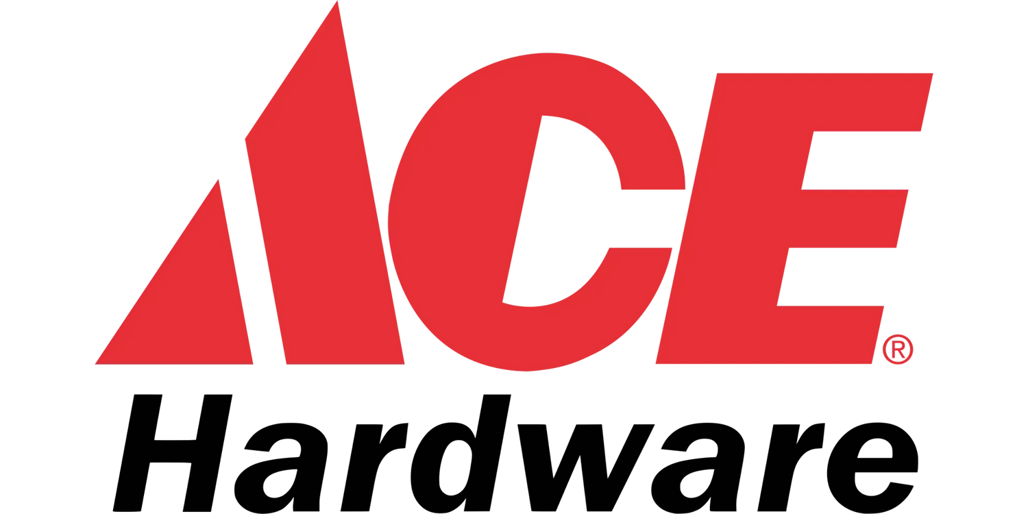 Red ACE Hardware Logo Banner, 2000x1000