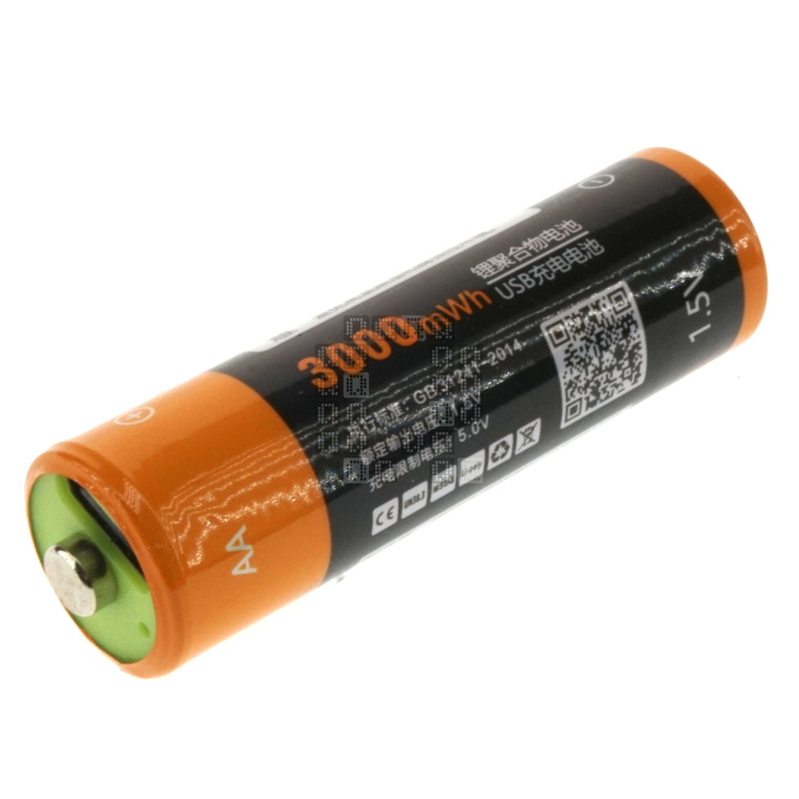 Znter USB-C Rechargeable 'AA' Li-ion Battery, 2000mAh, 1.5VDC