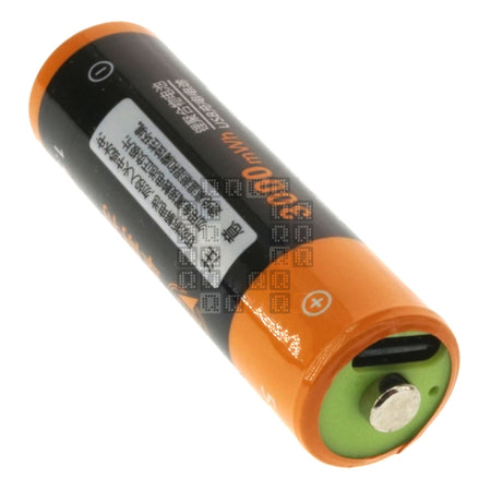 Znter USB-C Rechargeable 'AA' Li-ion Battery, 2000mAh, 1.5VDC