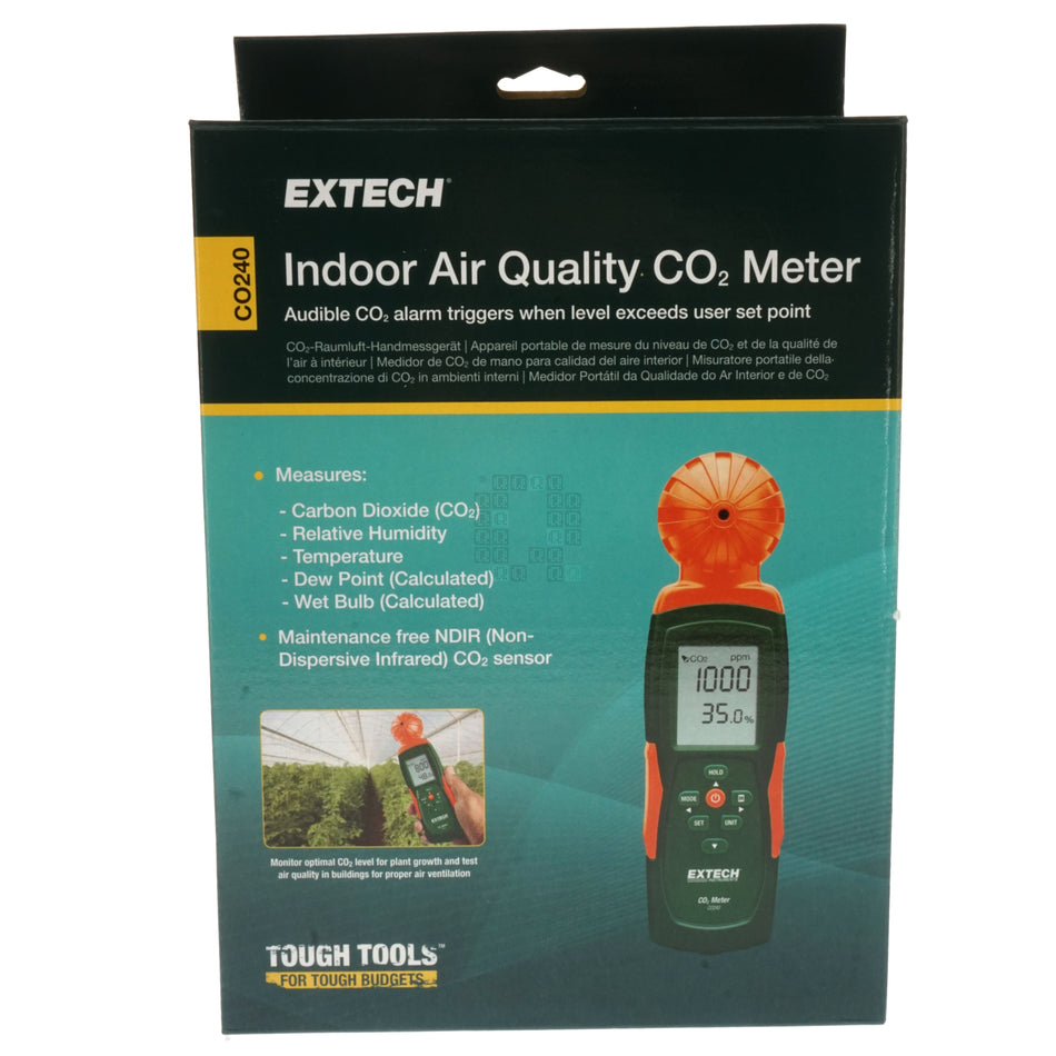 FLIR Systems / EXTECH CO240 Indoor Air Quality & Carbon Dioxide (CO2) Meter