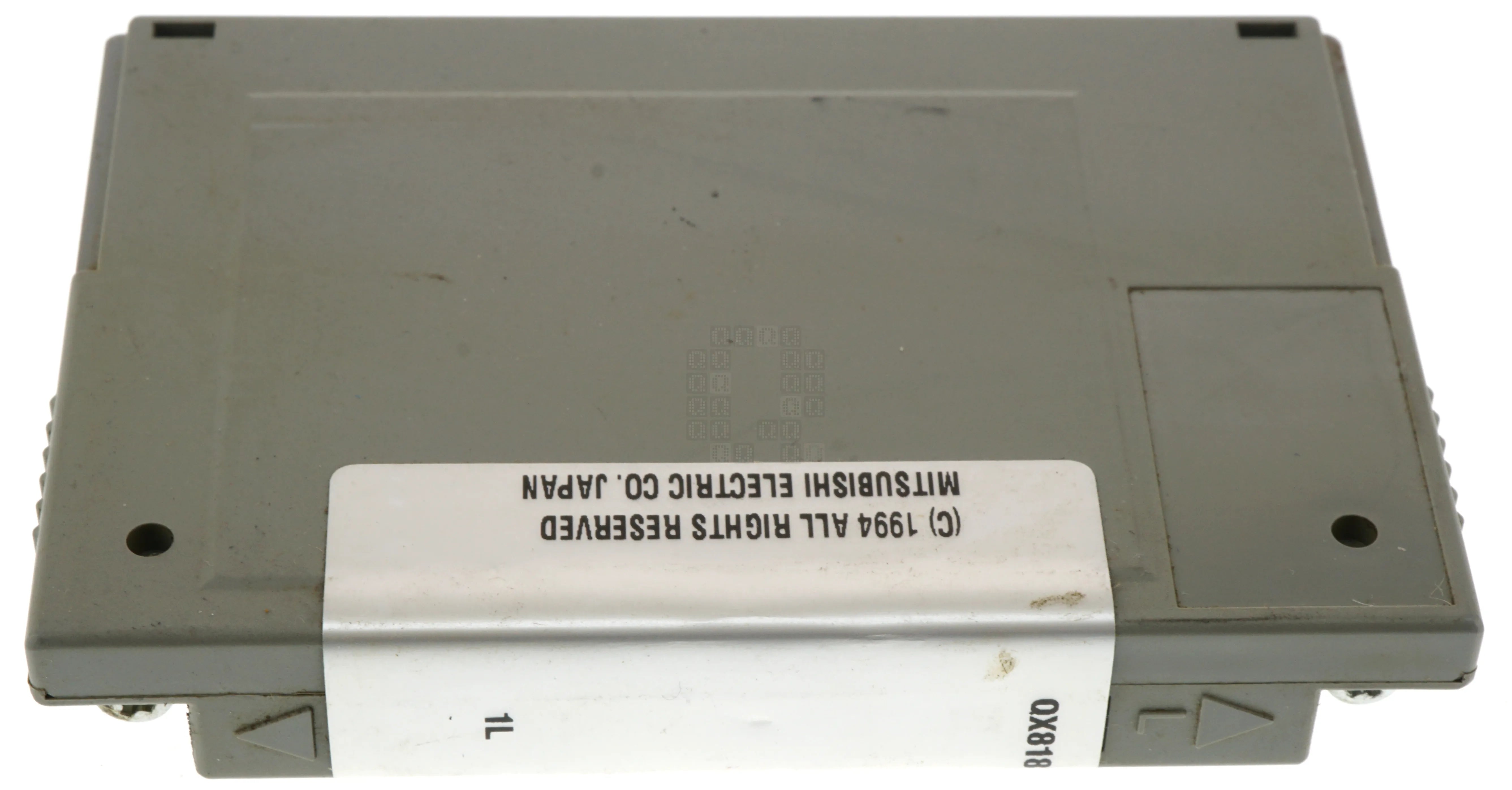 QX818B front label view Mitsubishi QX818B Memory Card Bottom