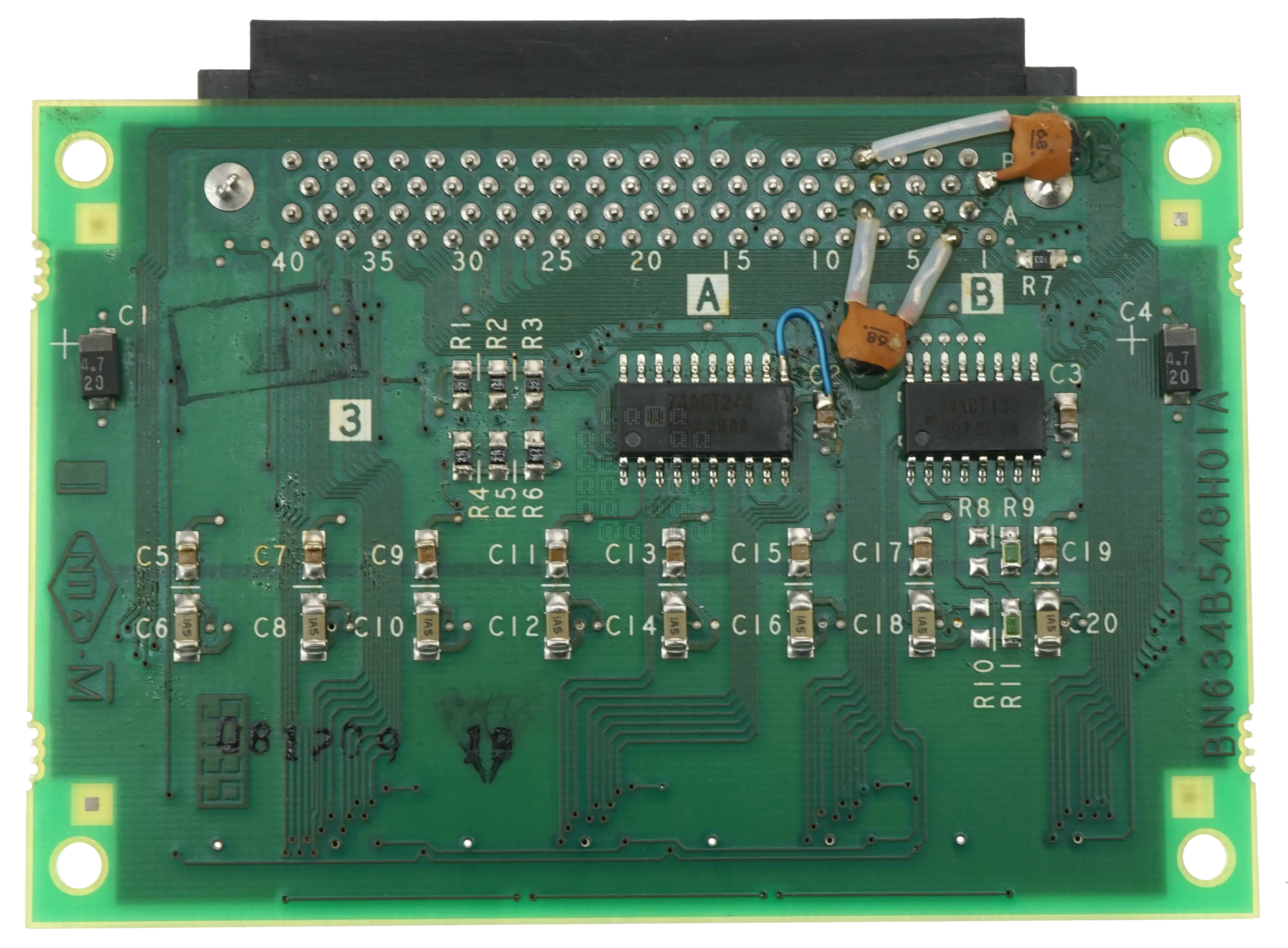 QX818B Circuit Board bottom Mitsubishi QX818B Memory Card Circuit Board Bottom