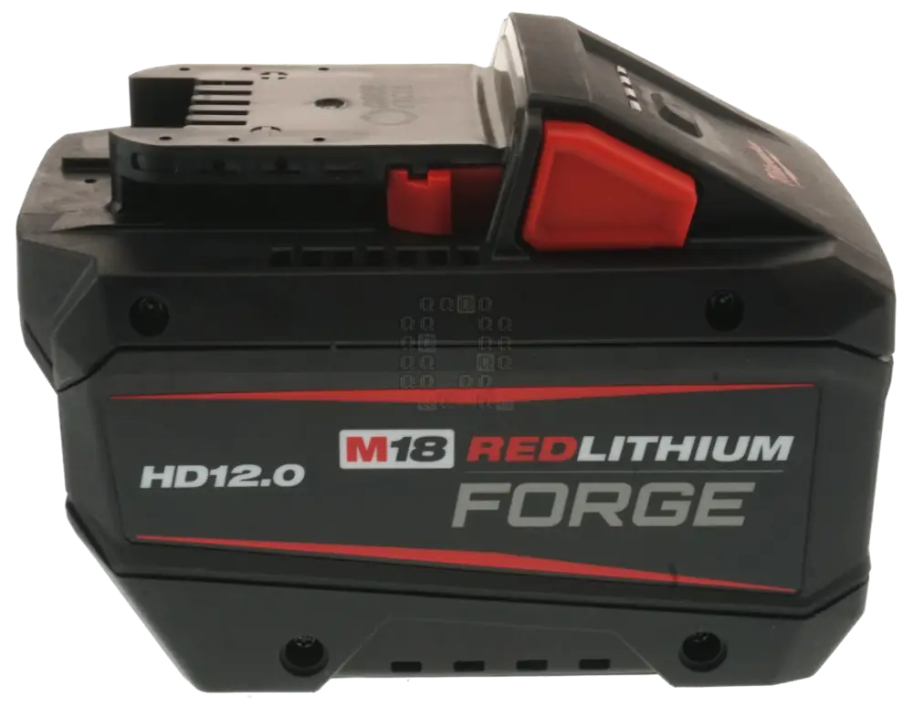 Milwaukee Tool 48-11-1813 5INR22/71-3 HD12.0 M18 RedLithium FORGE Battery Pack Side View